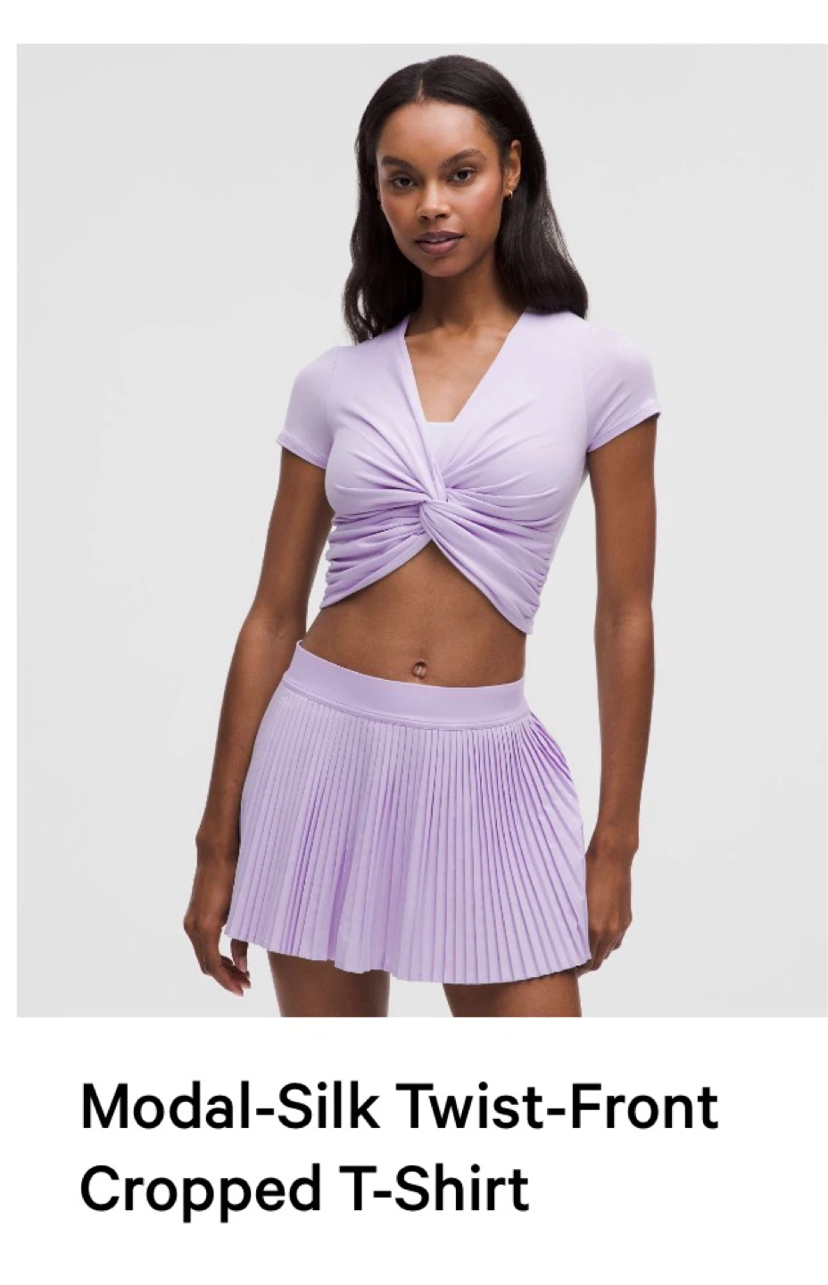 Lululemon Twist-Front Cropped T-Shirt