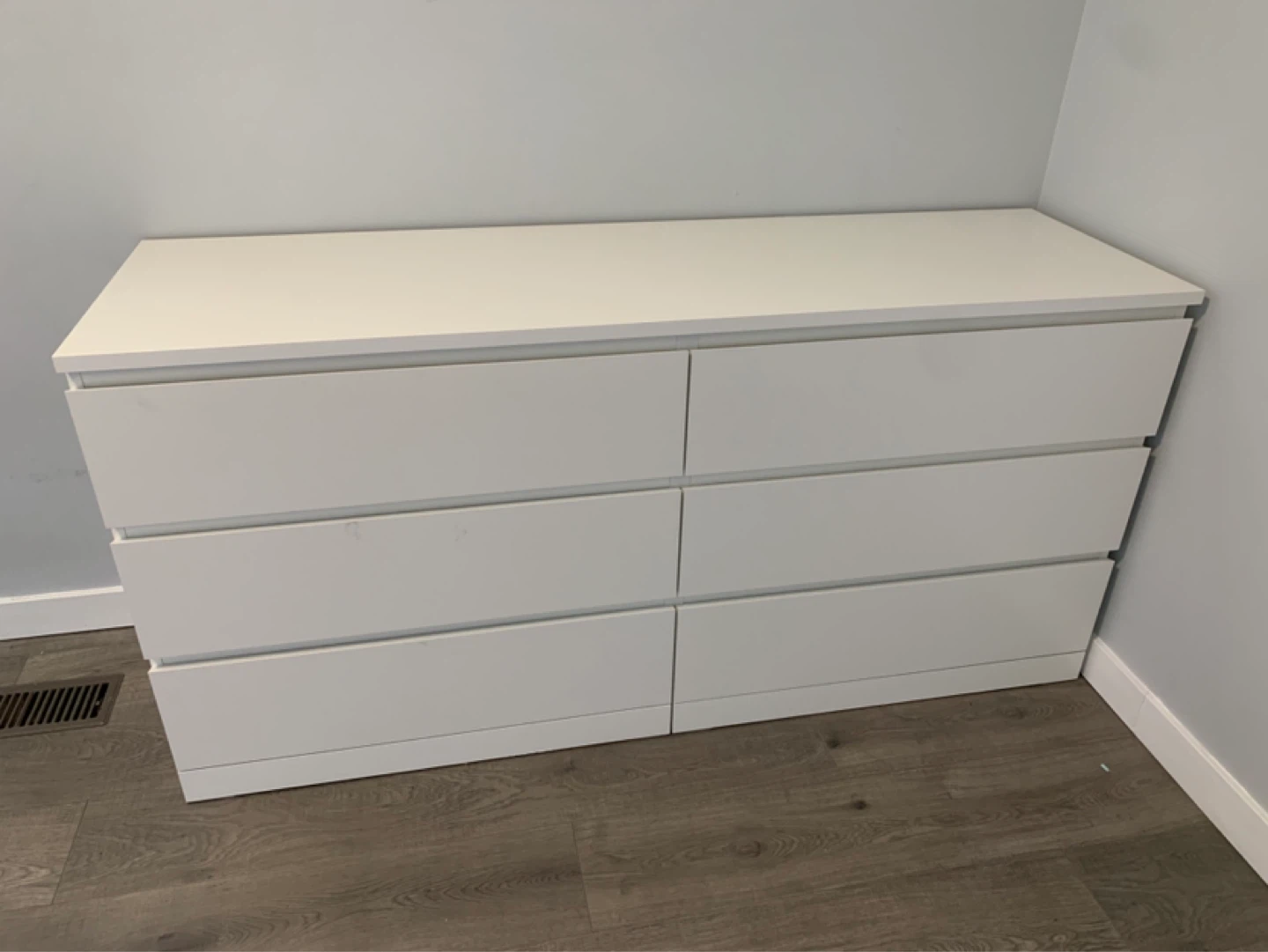 Ikea Storklinta White 6-Drawer Dresser