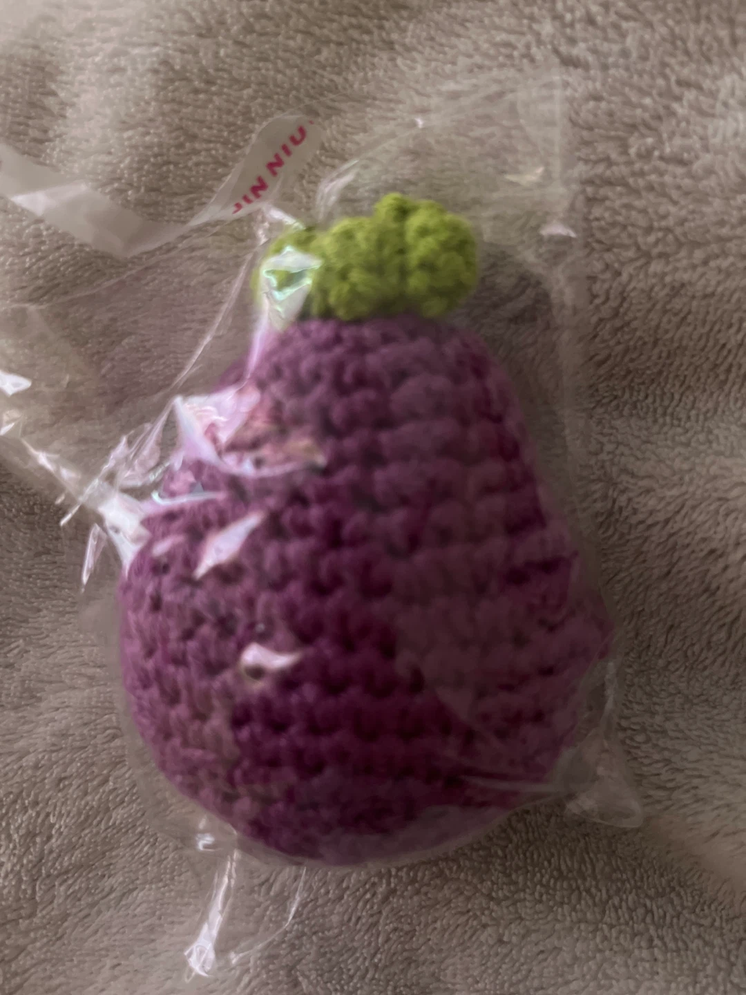 ⚽️Positive Eggplant Crochet Charm - photo 2