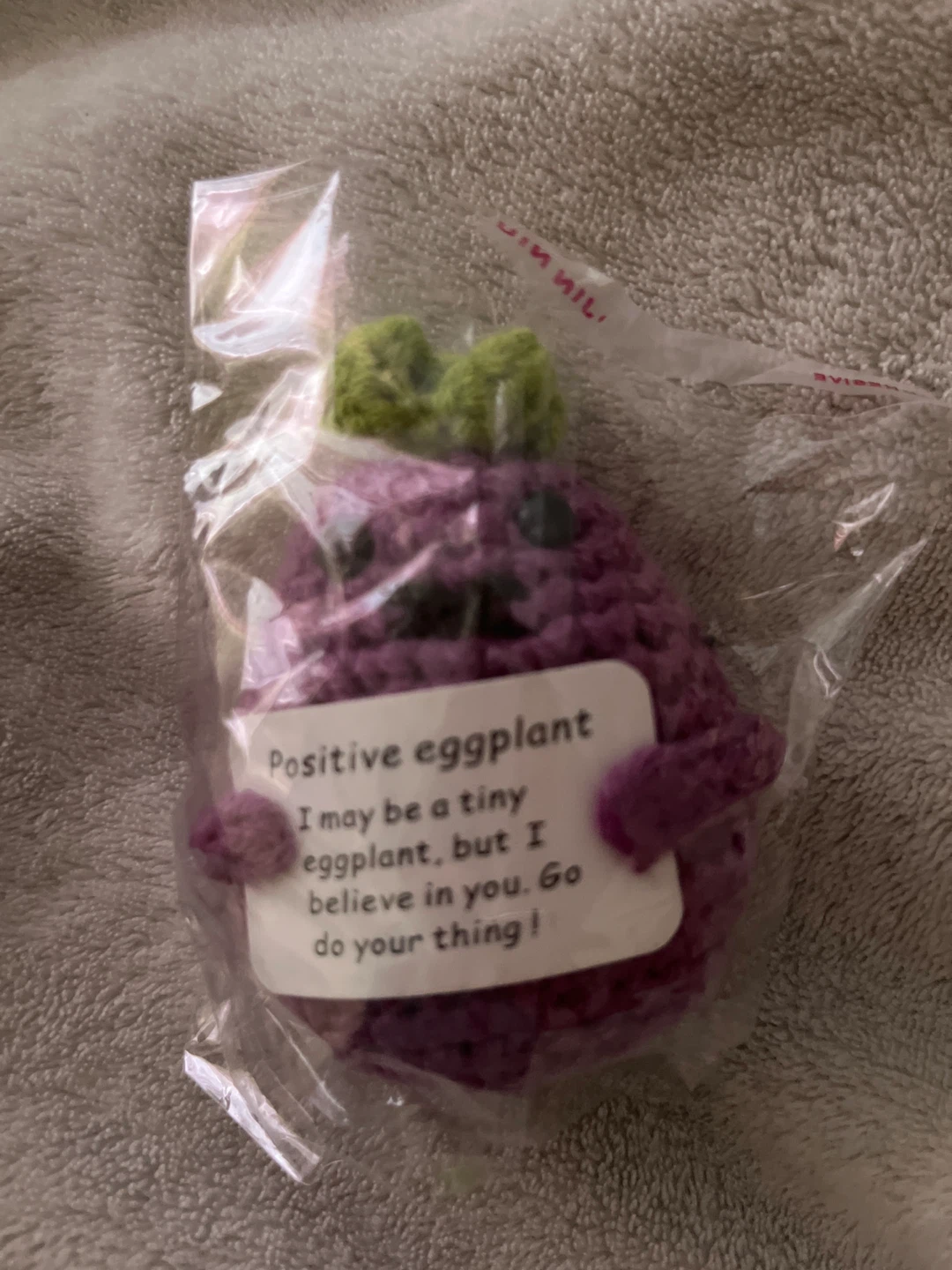 ⚽️Positive Eggplant Crochet Charm