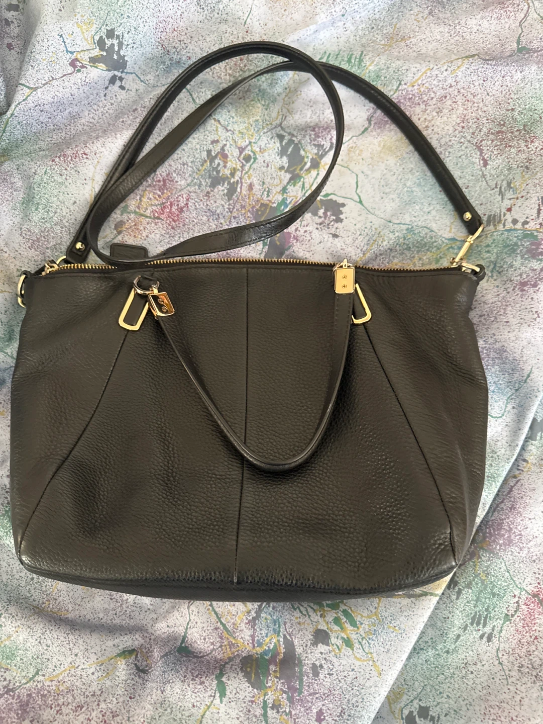 Coach Black Leather Crossbody Handbag ⚽️ - photo 2