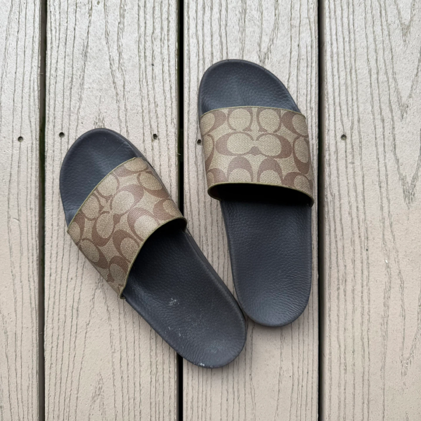 Coach Signature C Slide Sandals