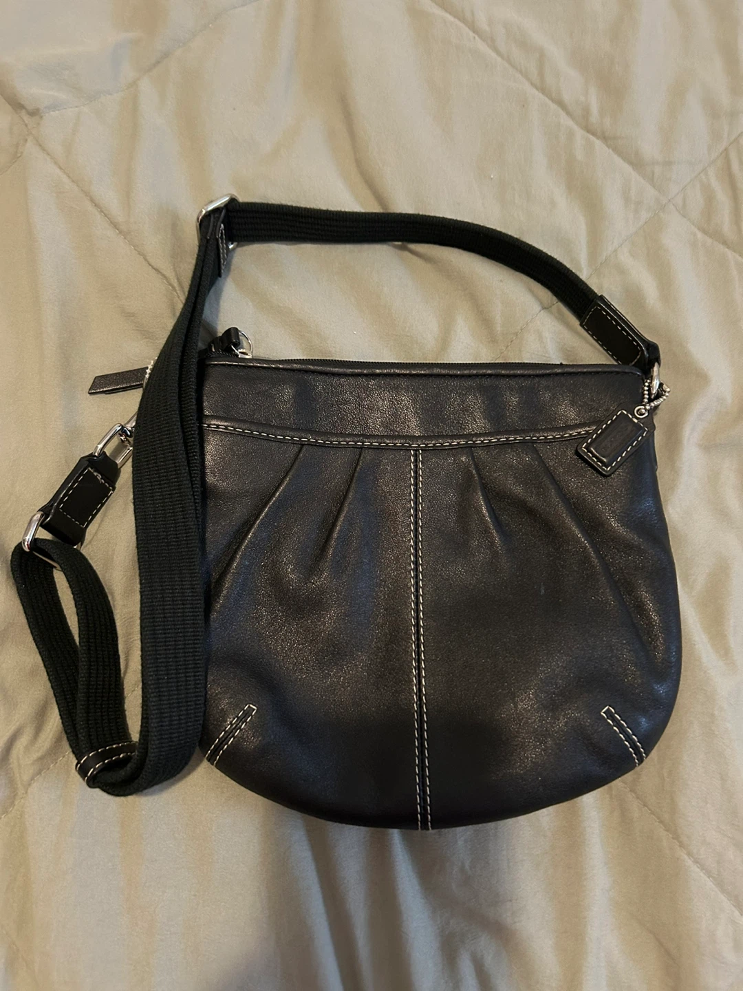 Coach Black Leather Shoulder Bag