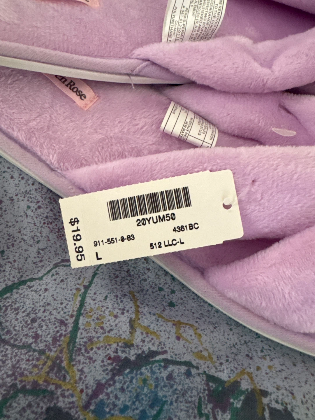 La Vie en Rose Lavender Slippers - Size L ⚽️ - photo 3