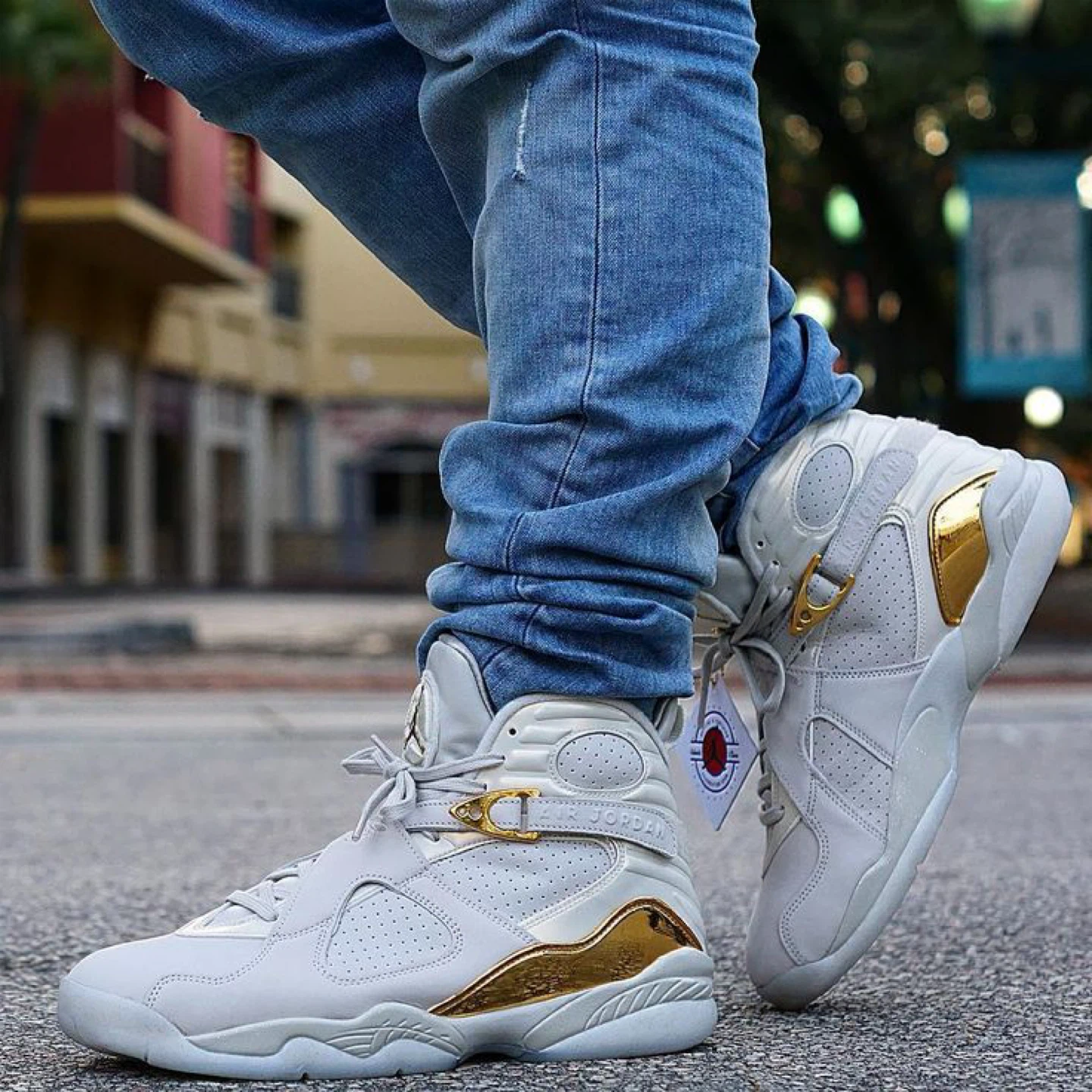 Air Jordan 8 Retro Champagne Sneakers - photo 5