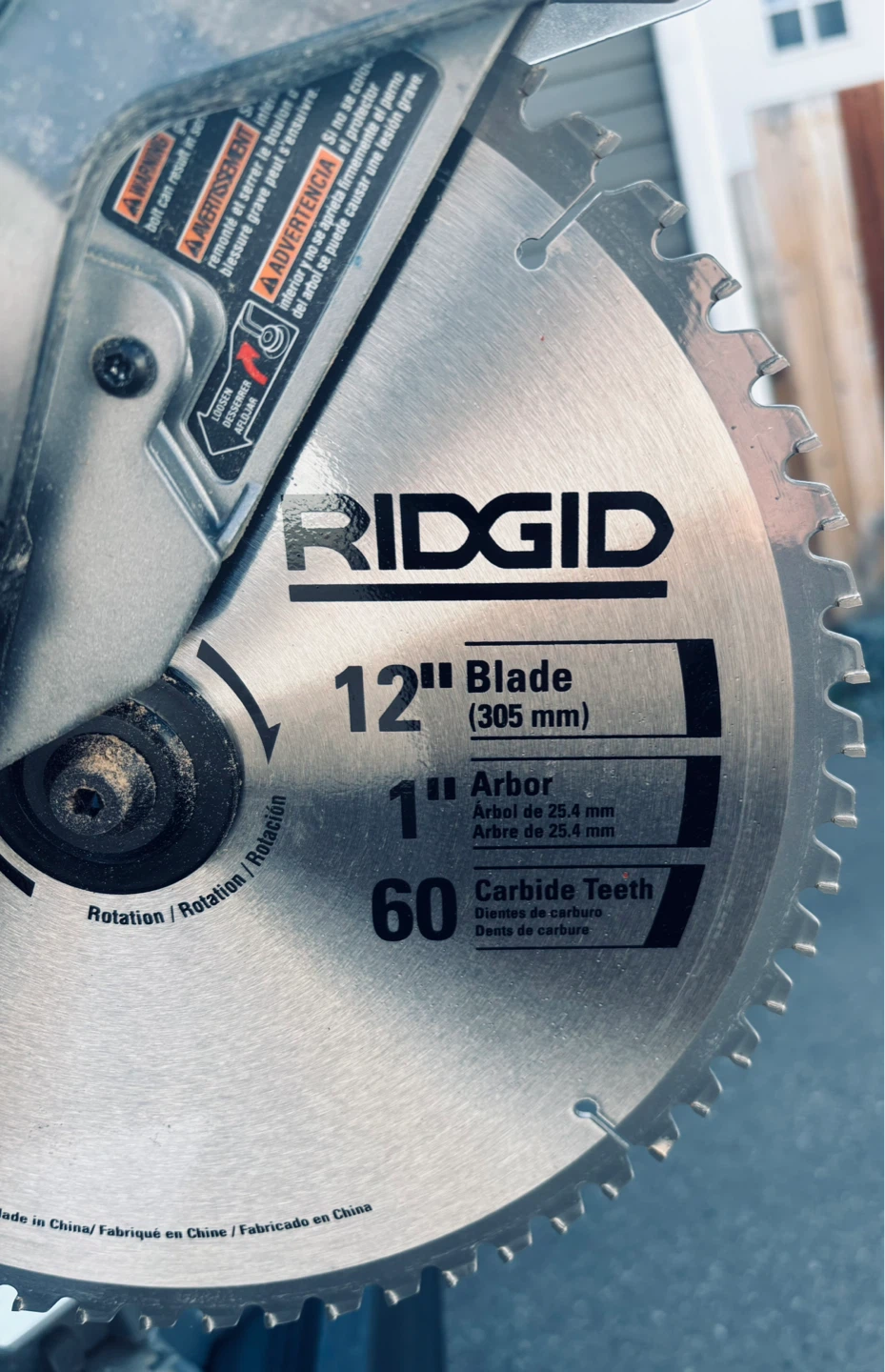 RIDGID 15 Amp Corded 12” Dual Bevel Sliding Mitre Saw - photo 2