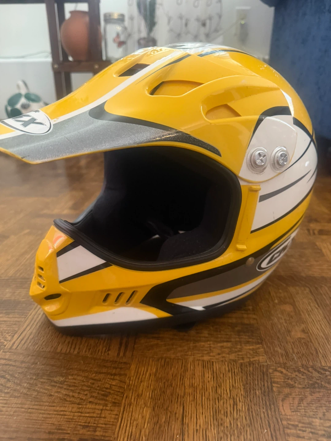 CRX Yellow Dirt Bike Helmet - photo 3
