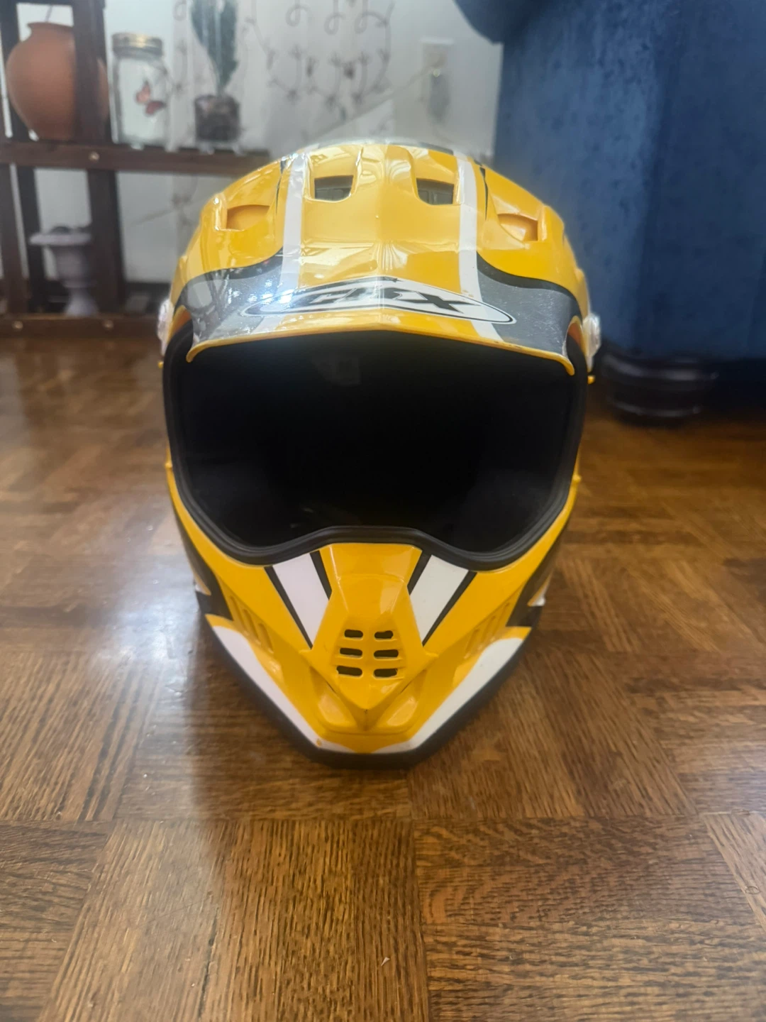 CRX Yellow Dirt Bike Helmet - photo 2