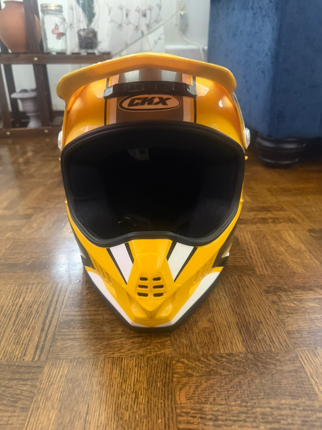CRX Yellow Dirt Bike Helmet