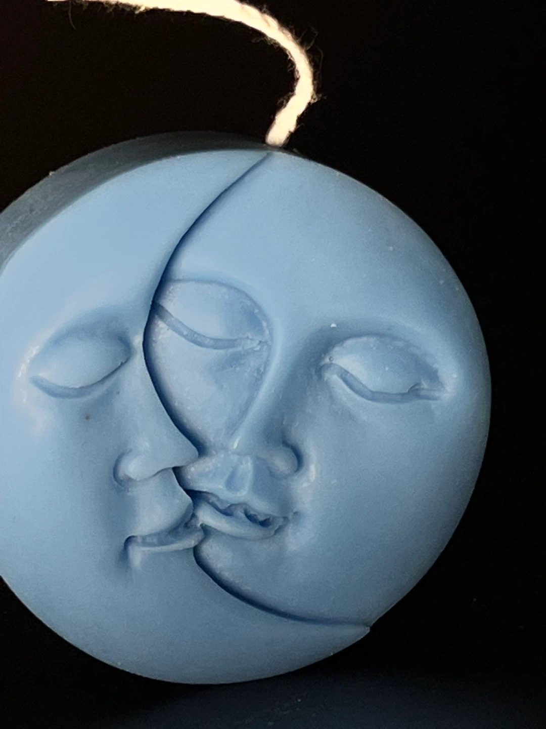 Blue Moon Face Candle