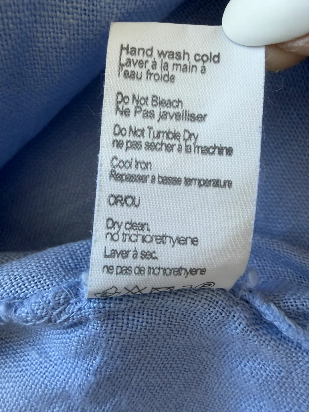 Rosemarine Blue Linen Blend Dress XL - photo 4