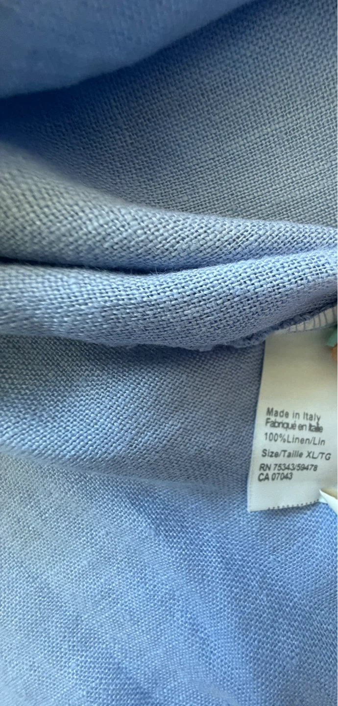 Rosemarine Blue Linen Blend Dress XL - photo 5