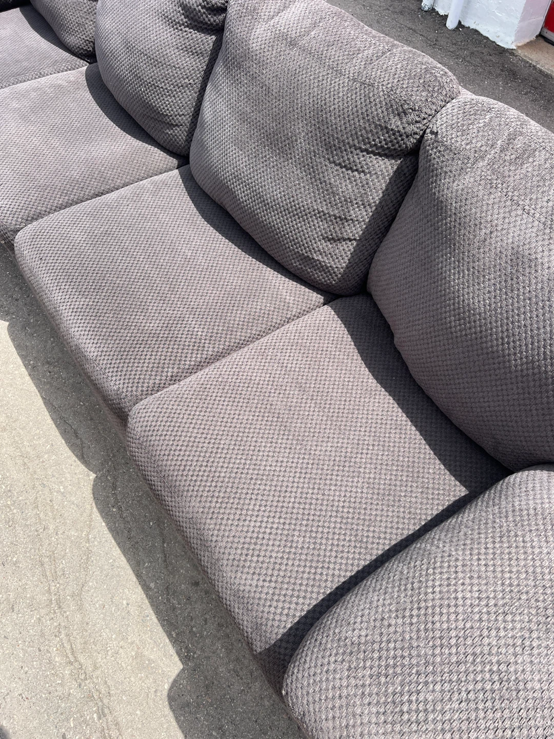 Dark Grey Fabric L Sectional Can also deliver it for free - photo 5