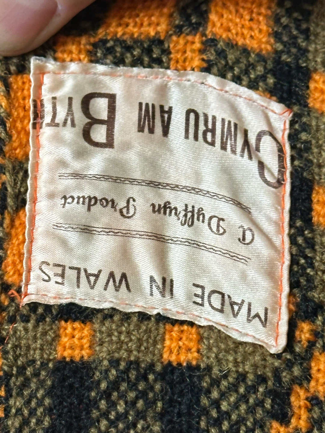 Large Vintage Welsh Tapestry Blanket Dyffryn Mill - photo 2
