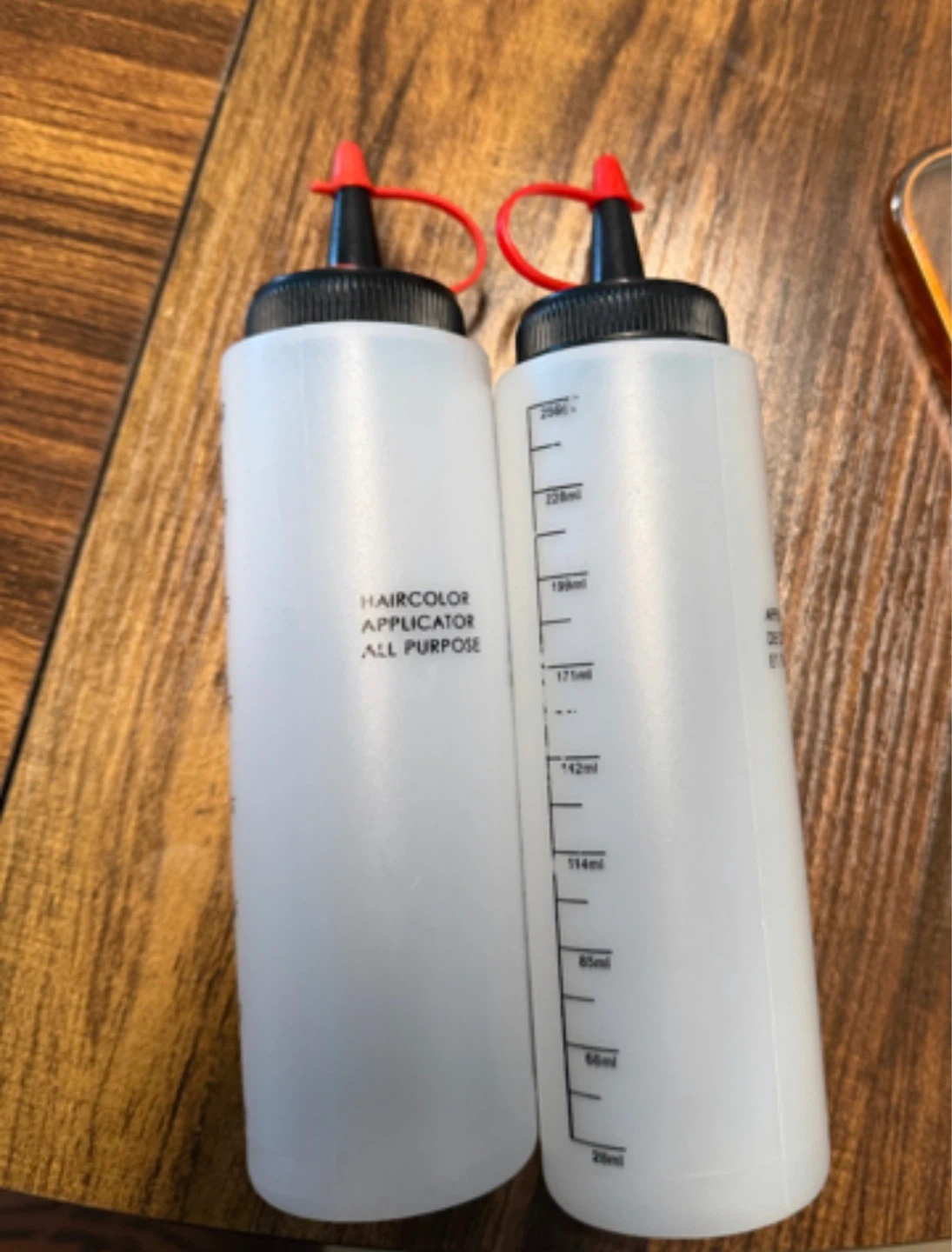 2 x Hair Color Applicator Bottles