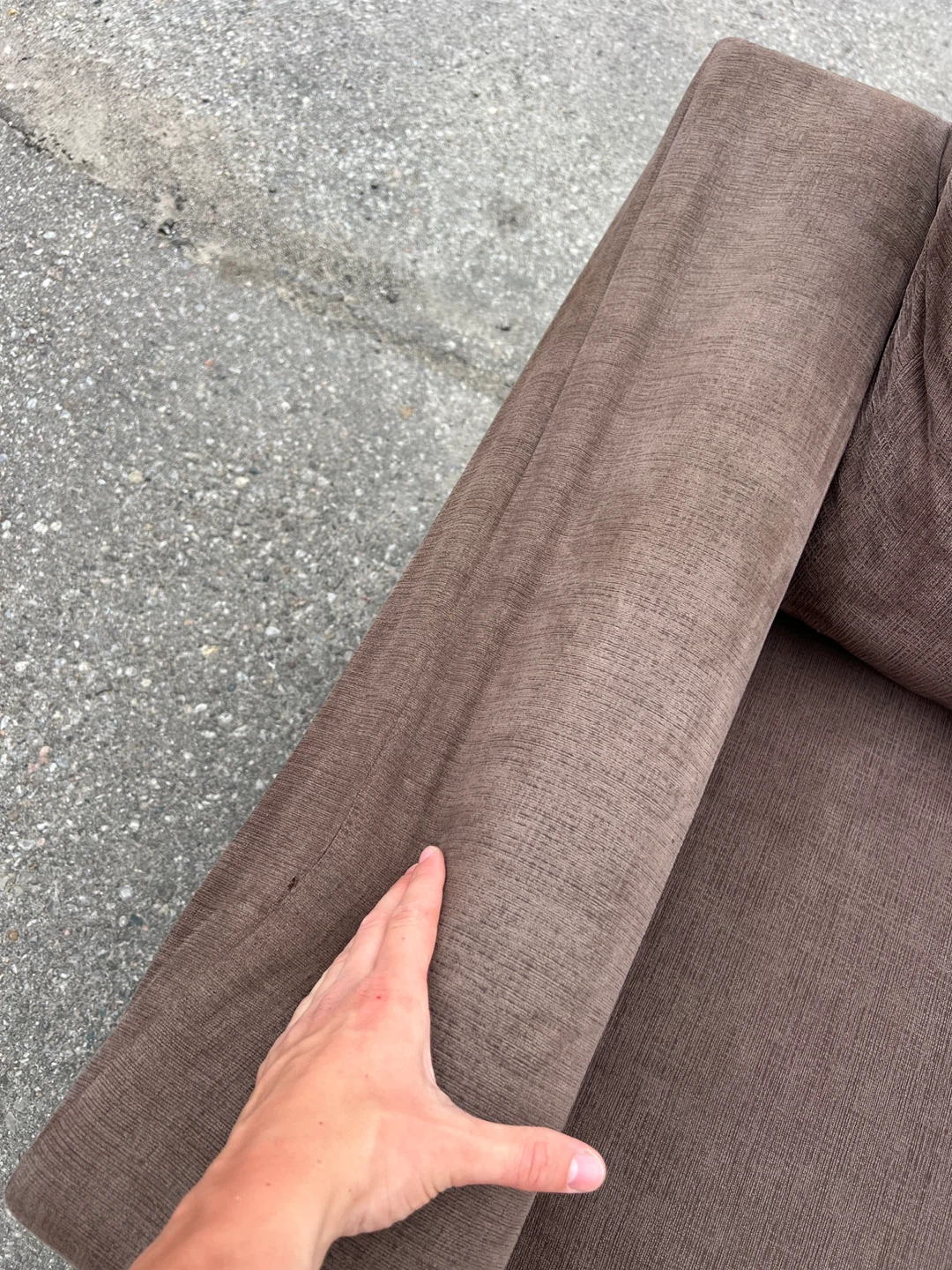 Light Brown Fabric L Sectional can also deliver for free - photo 5