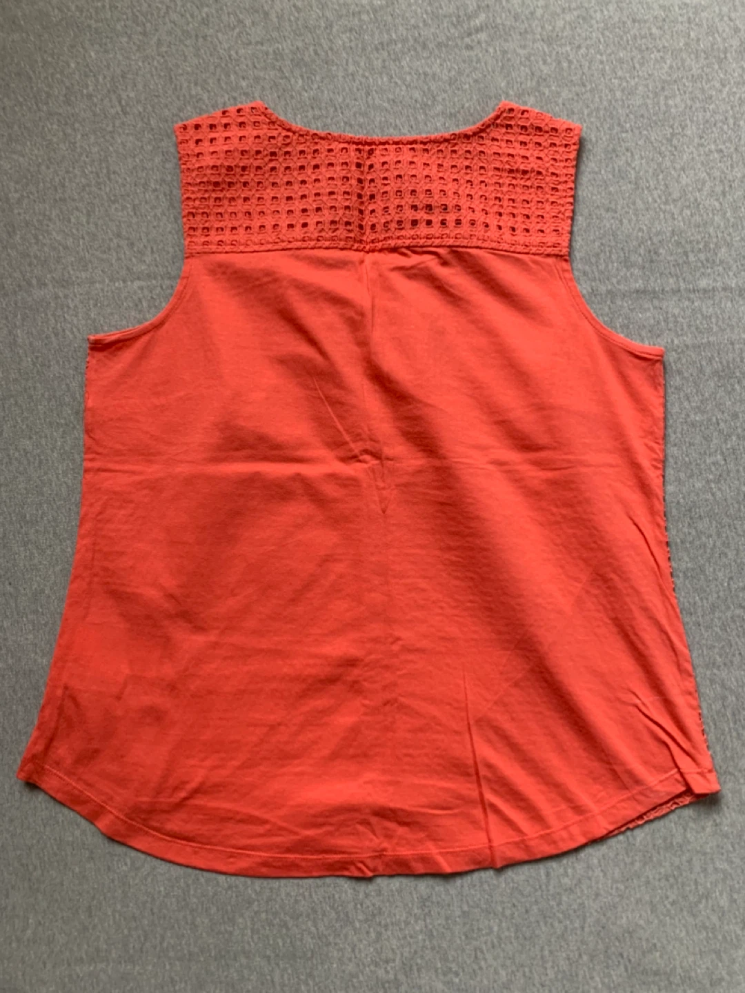 Tommy Hilfiger Ladies Orange Eyelet Top - Size Large ⚽️ - photo 2