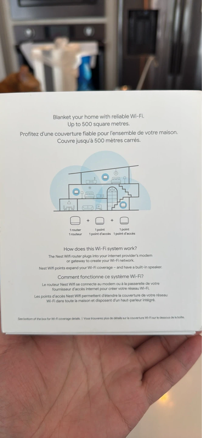 Google Nest Wifi Router and 2 Points（Open box） - photo 3