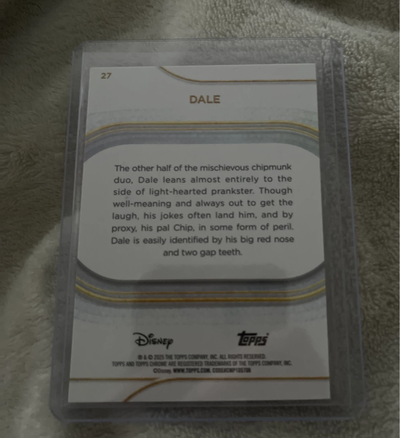 ⚽️Disney Topps Chrome Dale Trading Card 2023 - photo 2