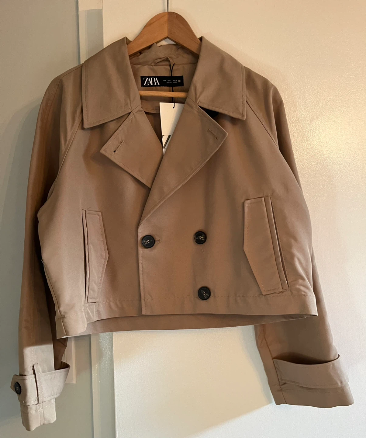 ZARA Cropped Trench Jacket ⚽ - photo 2