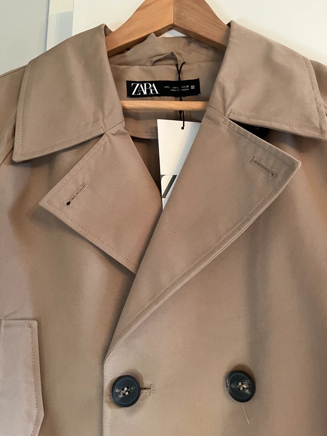 ZARA Cropped Trench Jacket ⚽ - photo 3