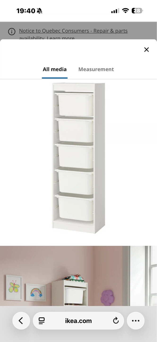 IKEA TROFAST Storage Combination White