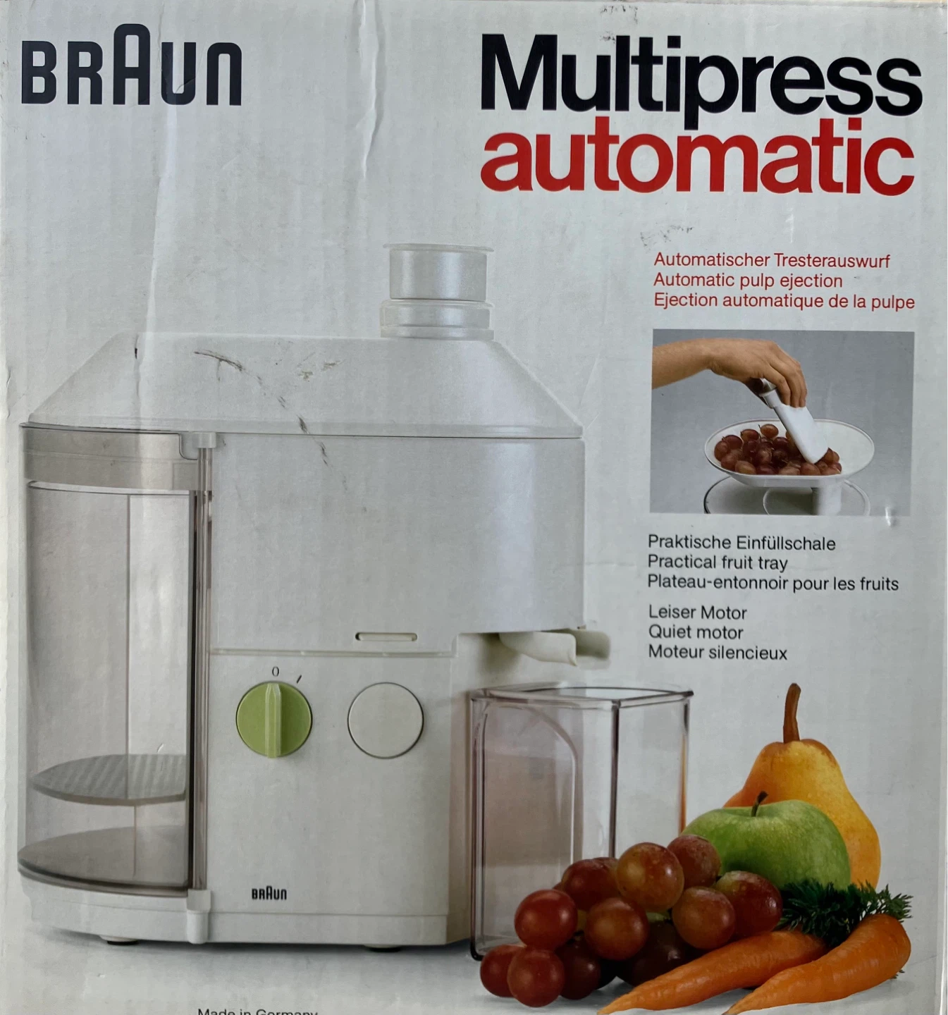 NEW Braun MP80 Centrifugal Juicer