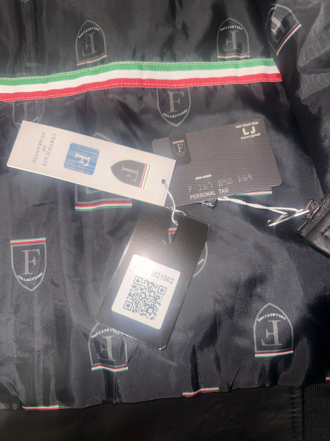 F Collections Black Leather Jacket - photo 4