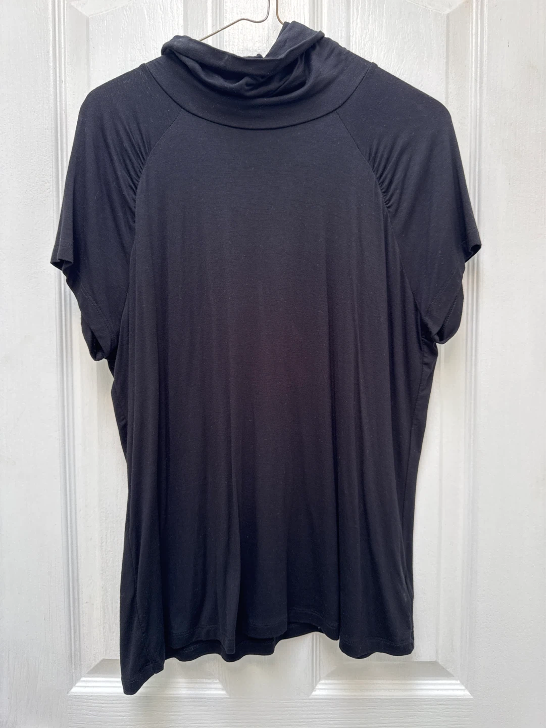 Jessica Petite Black Turtleneck Top size large ⚽️