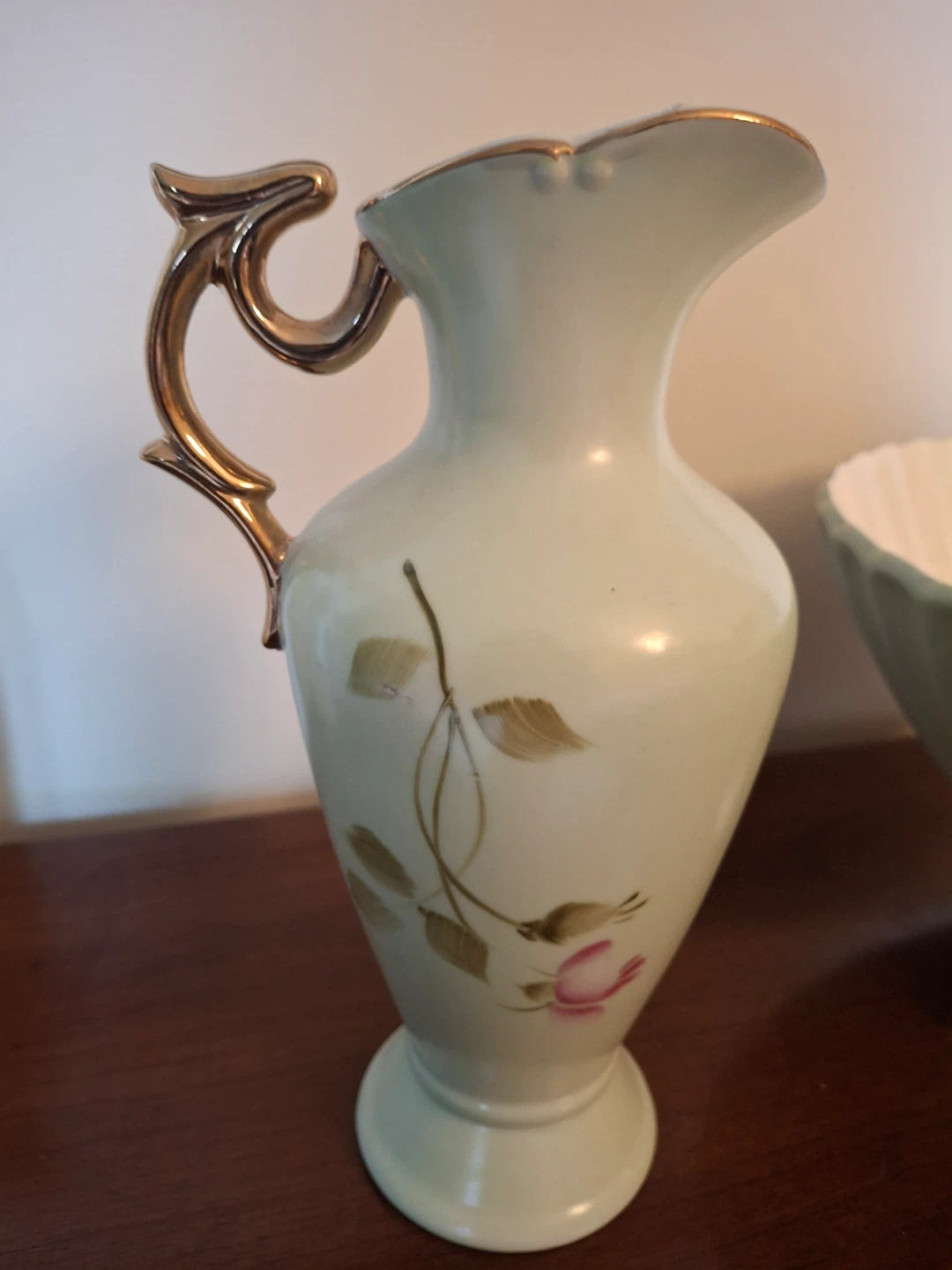 Lefton China jug- Heritage Rose design - photo 3