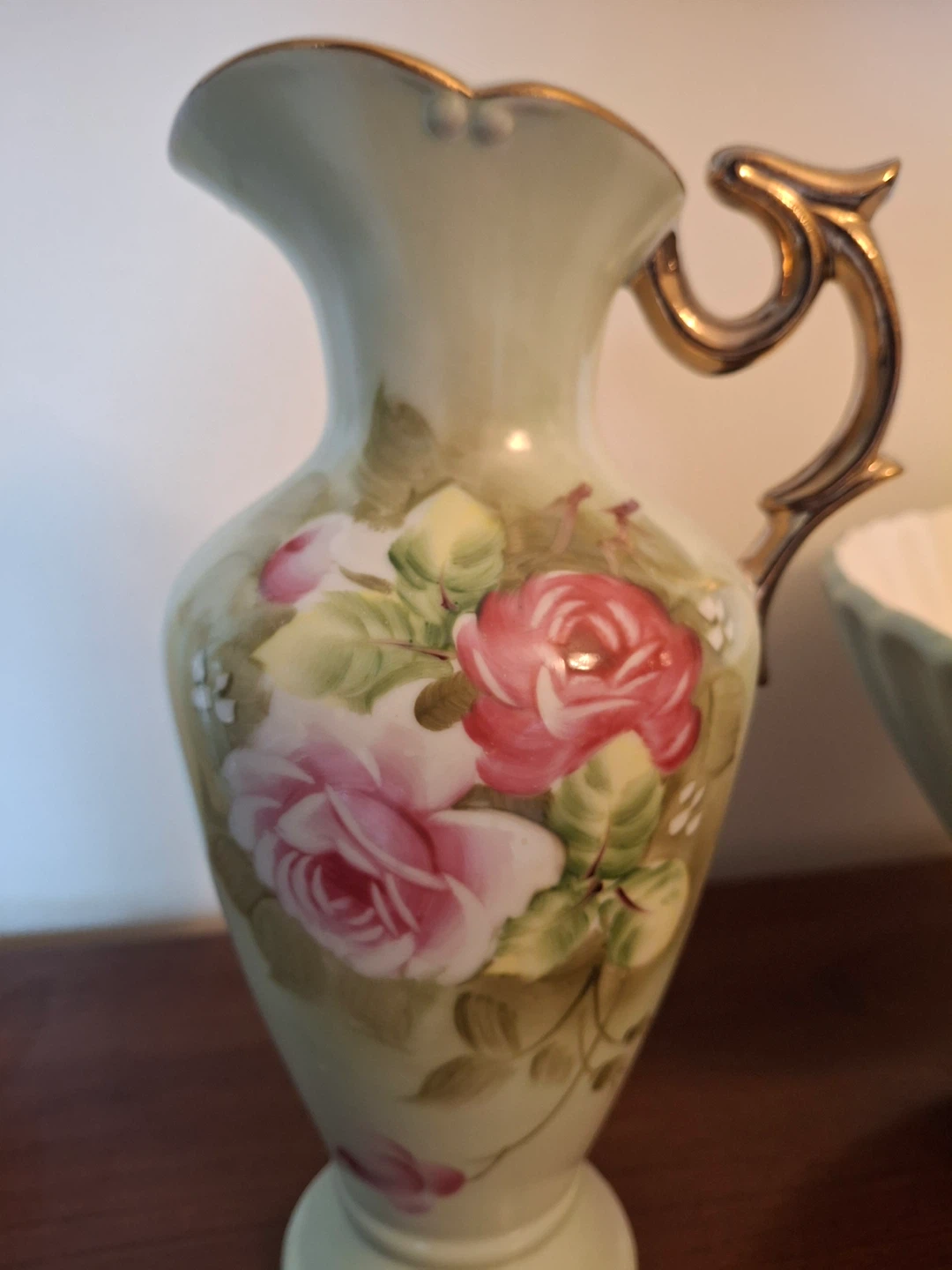 Lefton China jug- Heritage Rose design - photo 2