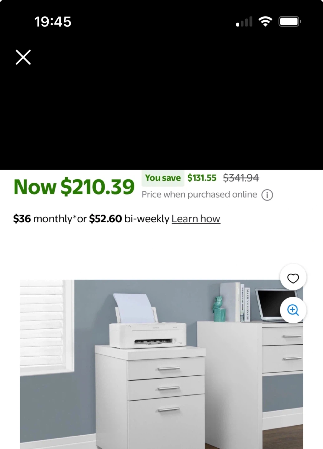 3 drawers nightstand/ Filing Cabinet