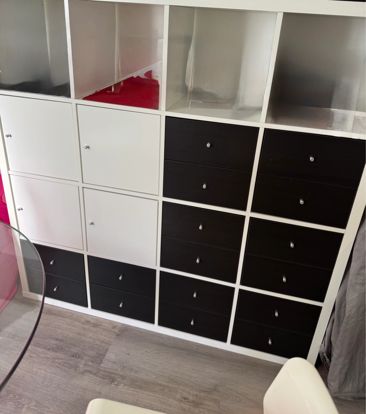 IKEA Kallax Shelf Unit with Drawers and Doors