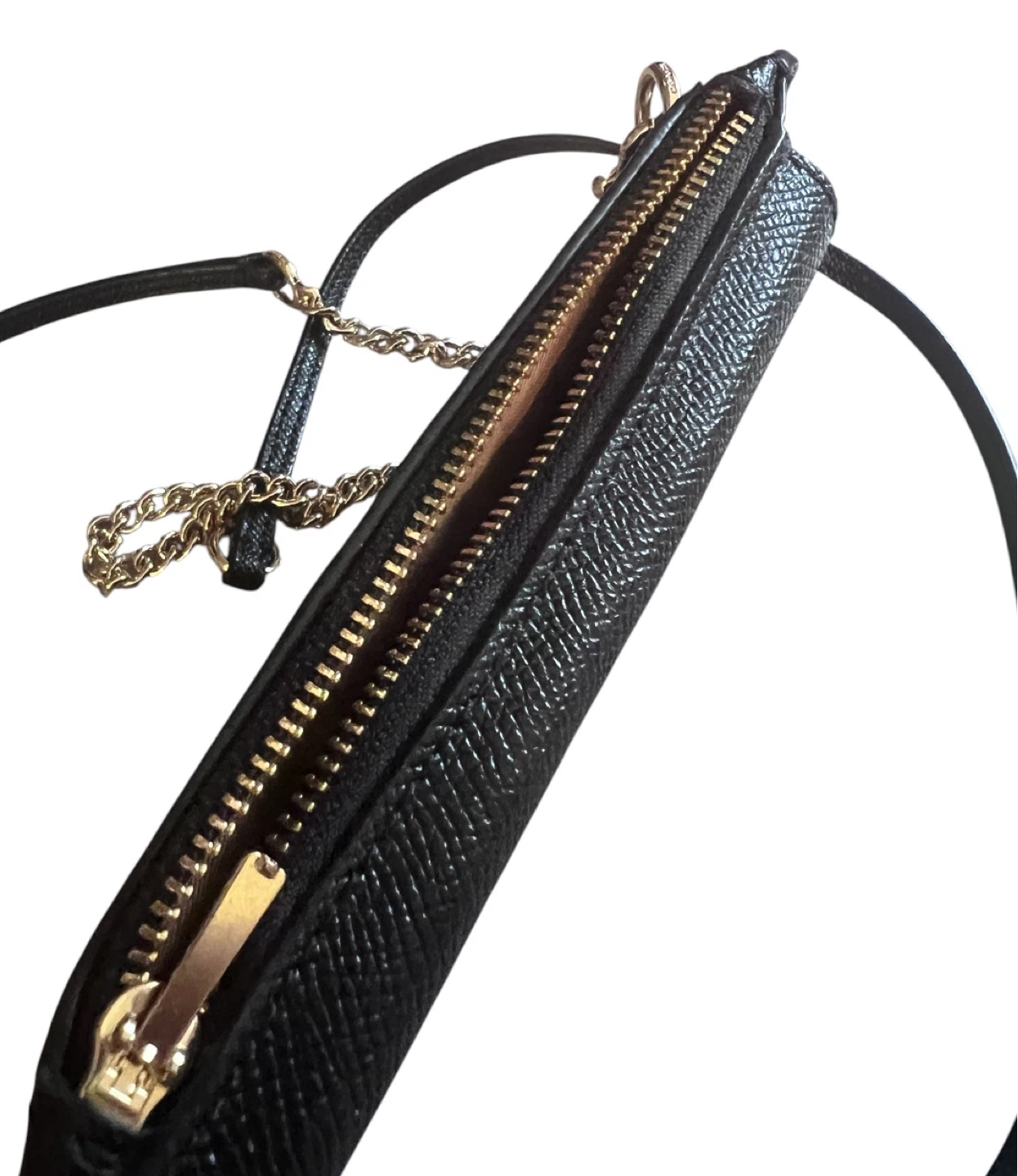 Coach North/South Phone Crossbody – Black with Gold Hardware - photo 3