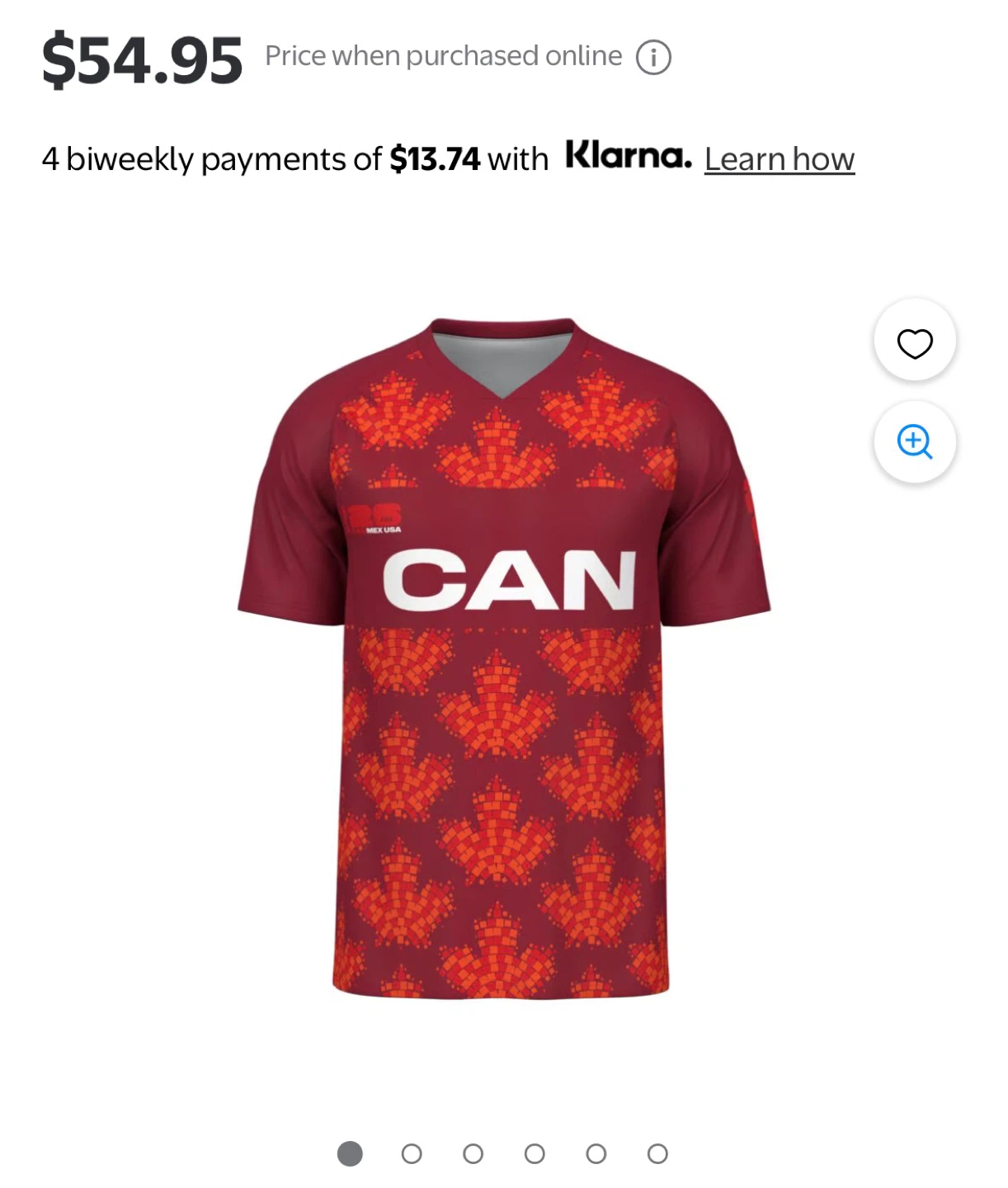 fifa Canada World Cup jersey