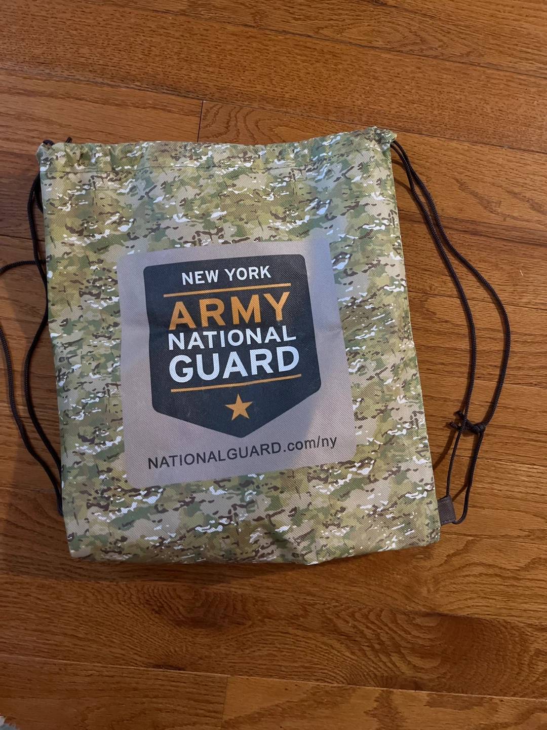 ⚽️New York Army National Guard Camo Drawstring Bag