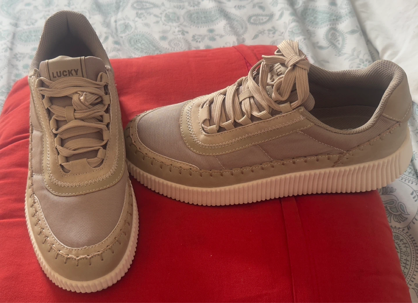 Lucky Step Women's Tan Sneakers Size 11 - photo 2