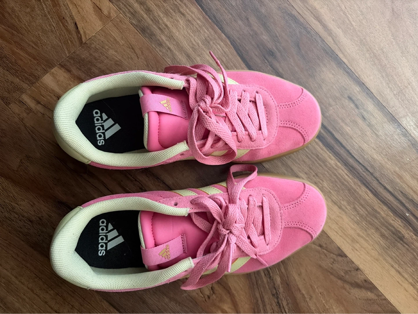 Adidas Pink Suede Platform Sneakers - photo 2