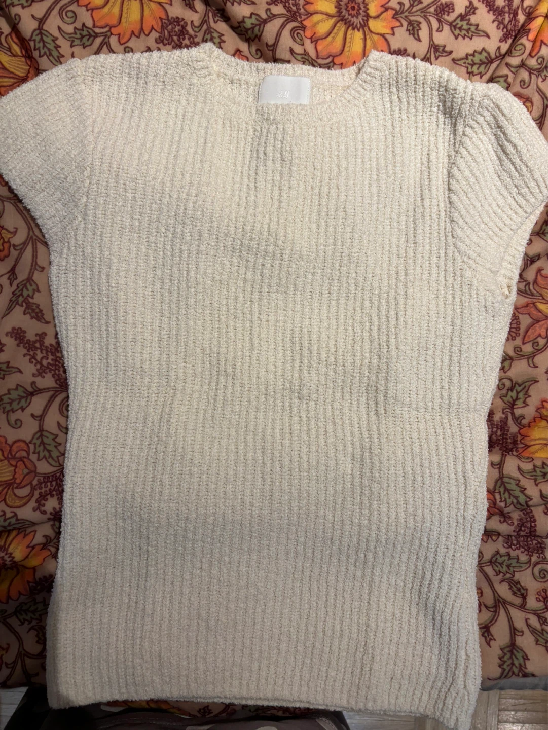 ⚽️Cream Ribbed top