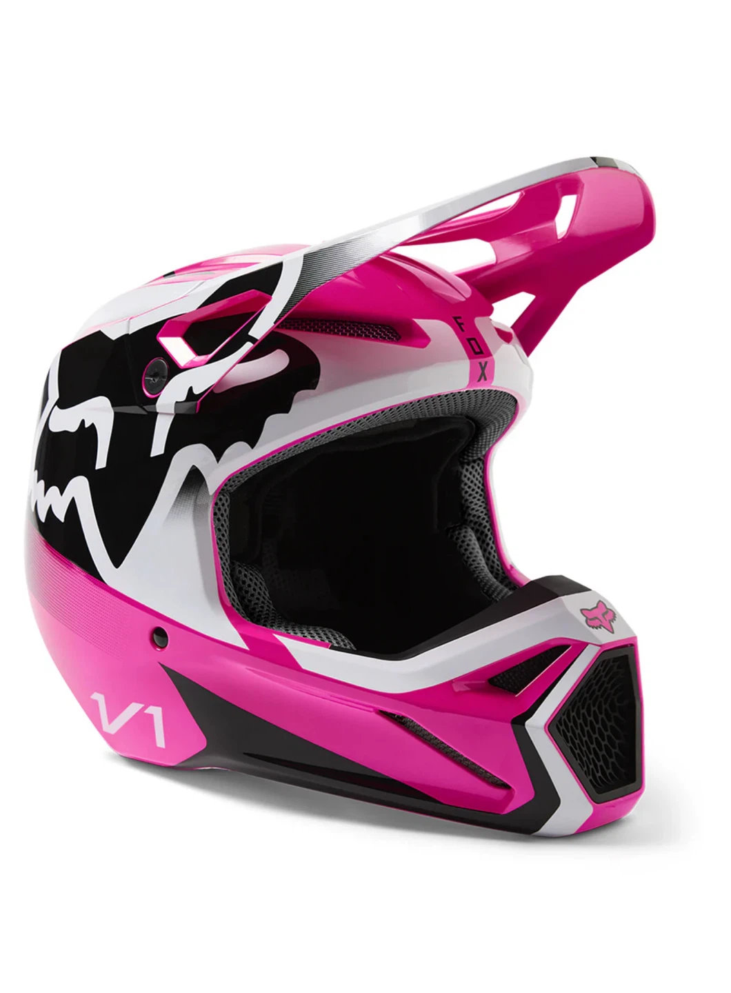 Fox V1 Pink Motocross Helmet - photo 3