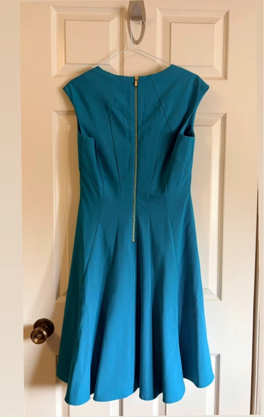 Calvin Klein Teal Dress Sz 6 ⚽ - photo 2