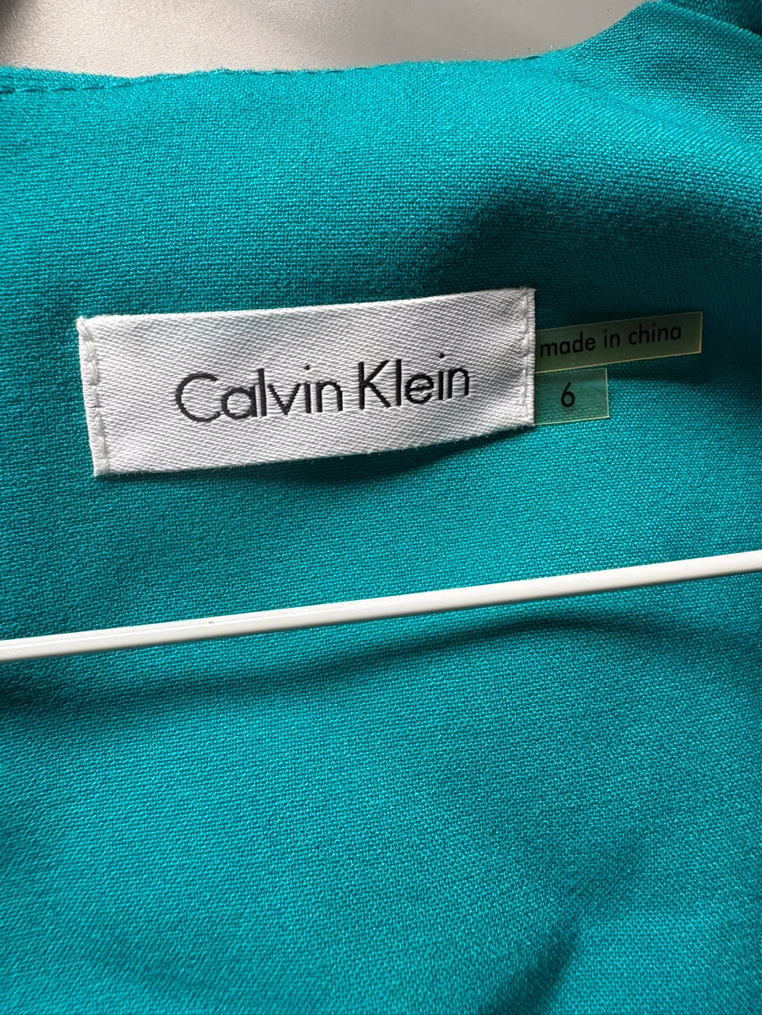 Calvin Klein Teal Dress Sz 6 ⚽ - photo 4