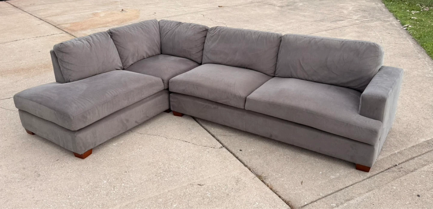 Gray Sectional Sofa - photo 3