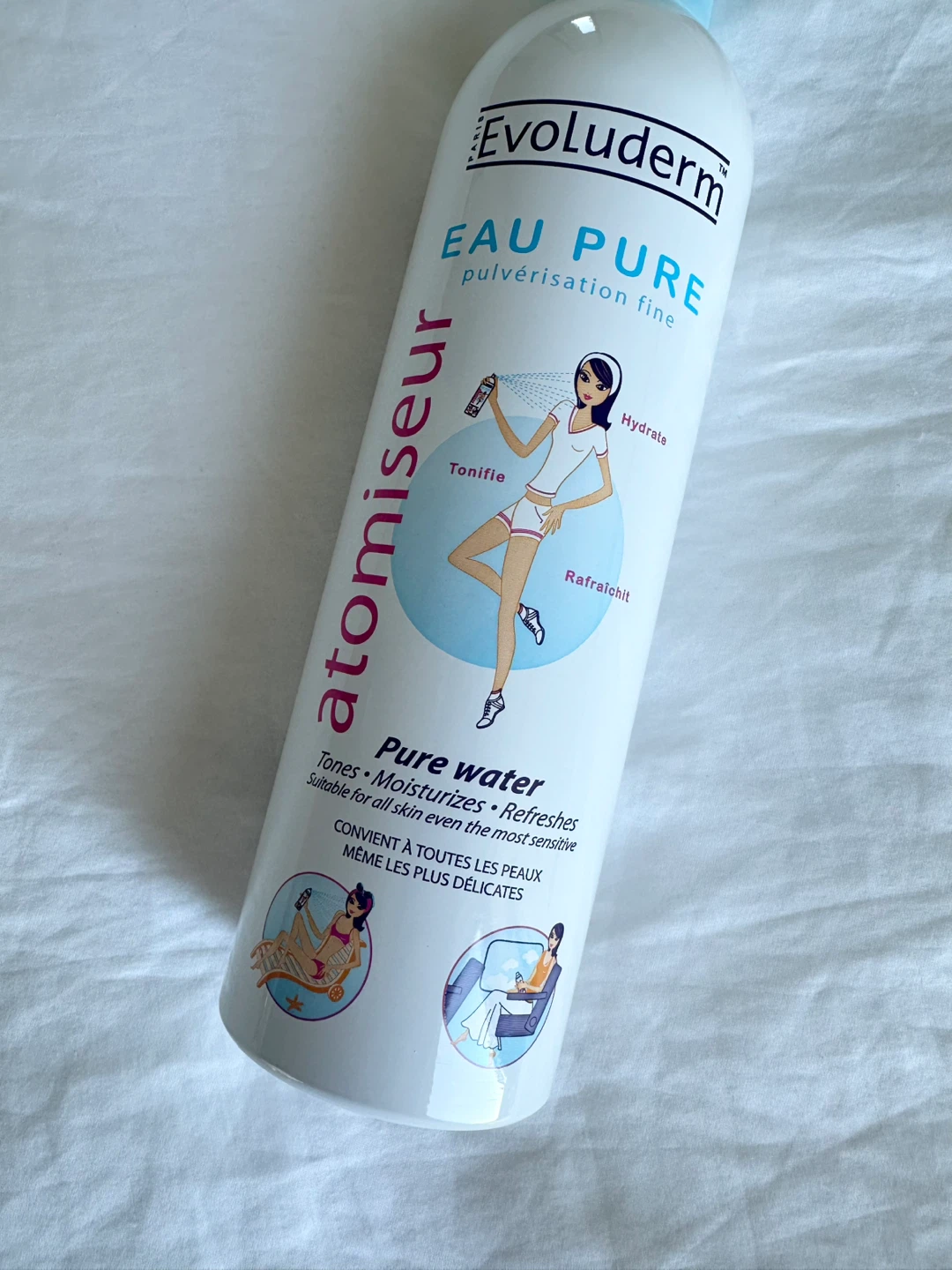 ⚽️ 🆕 Evoluderm Paris Pure Water Atomiser Spray 400ml - photo 2