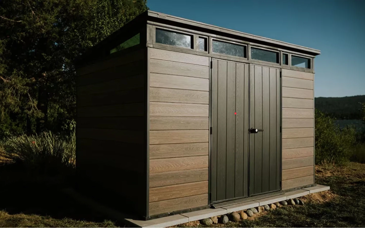 Signature 11x7 Storage Shed - Walnut