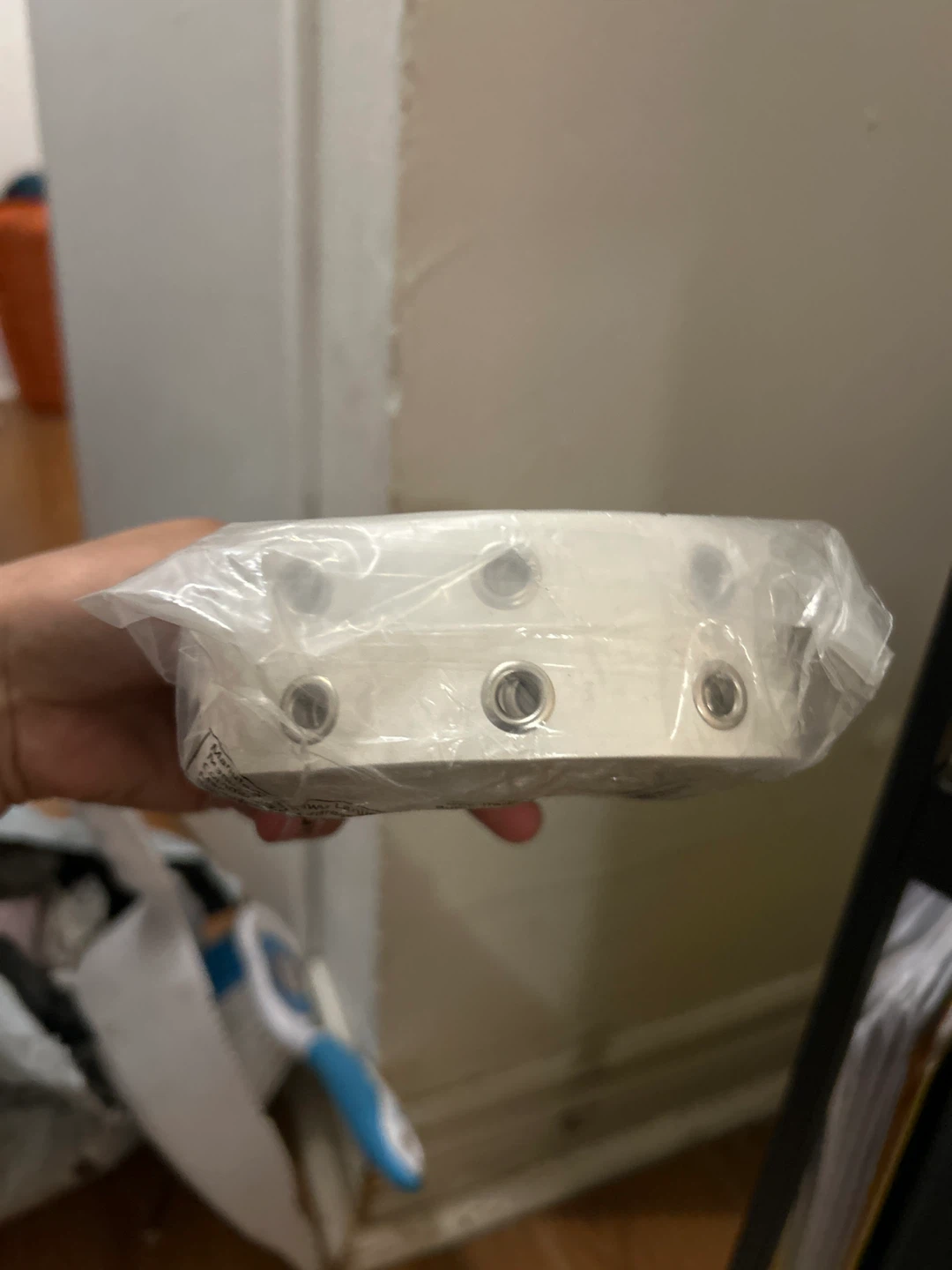 White studded belt