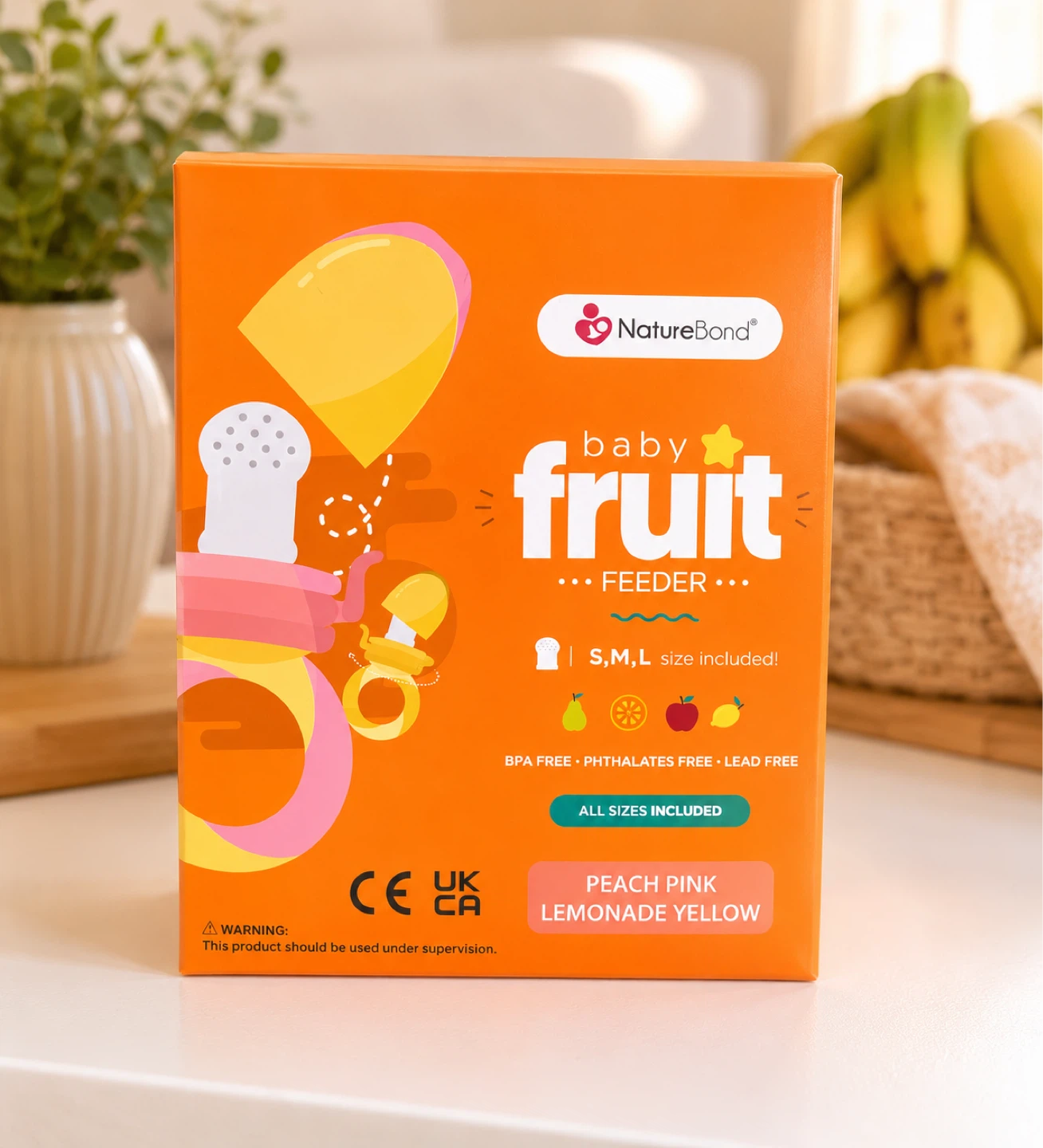NatureBond Baby Fruit Feeder Set with S, M, L Teats - photo 5