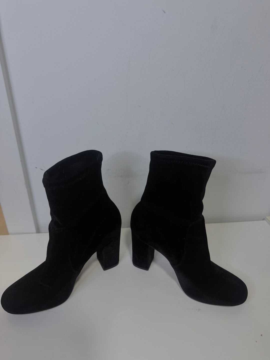 Black Velvet Ankle Boots - photo 2