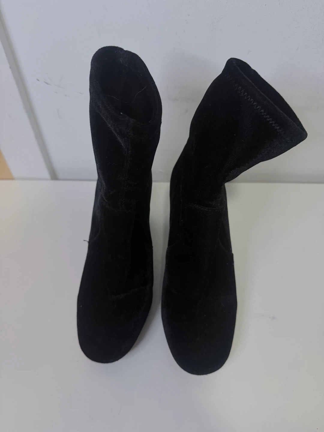 Black Velvet Ankle Boots - photo 4
