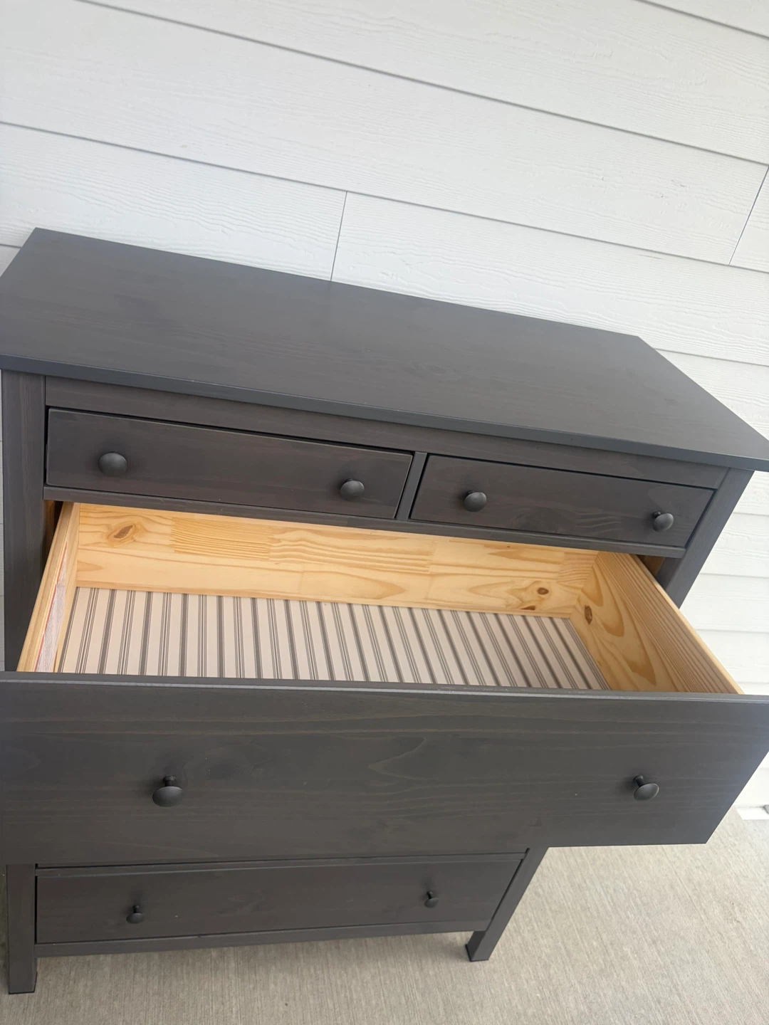 IKEA HEMNES Tall dresser dark grey with 6 drawers - photo 3